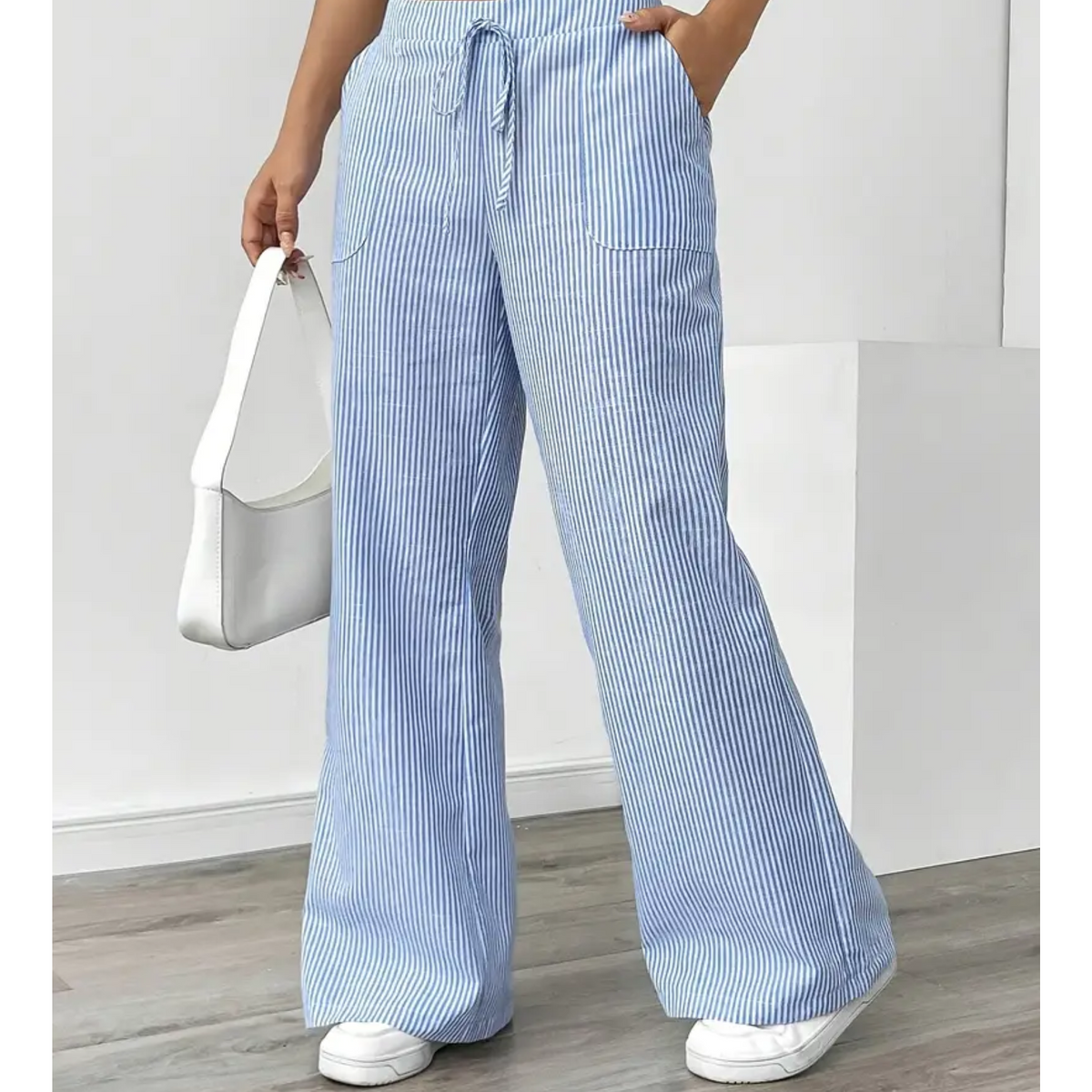 Striped Pants with Pockets