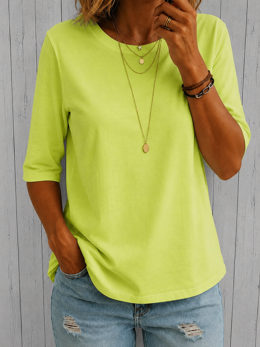 Harper™ - Relaxed Everyday Half-Sleeve Tee