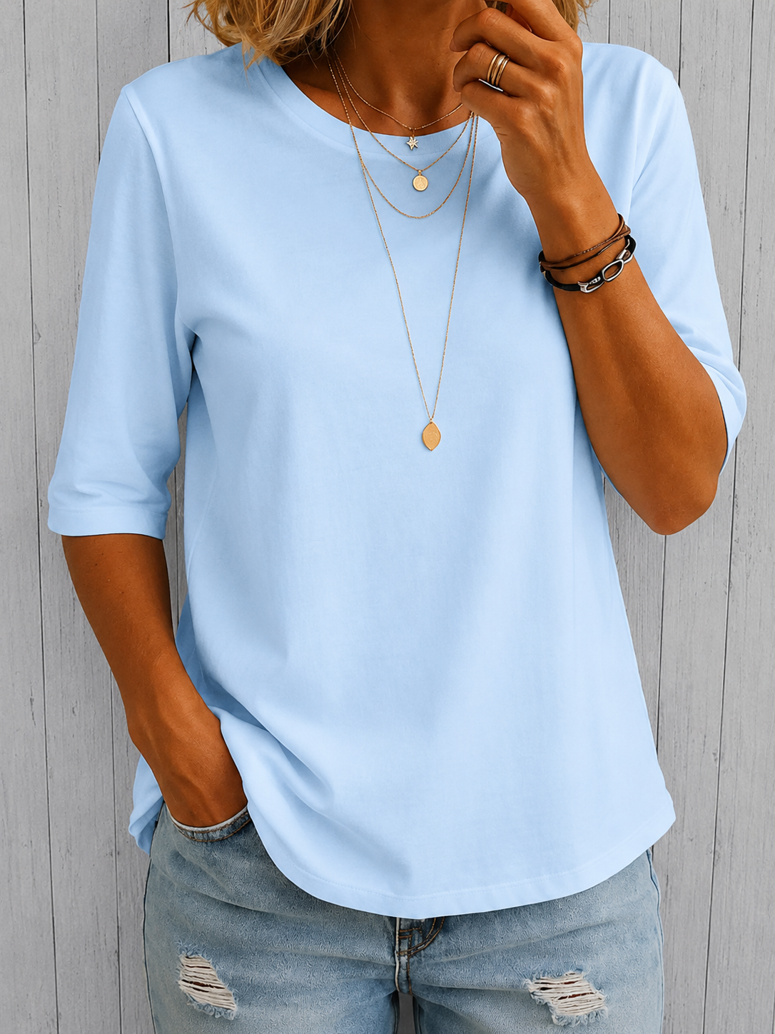 Harper™ - Relaxed Everyday Half-Sleeve Tee
