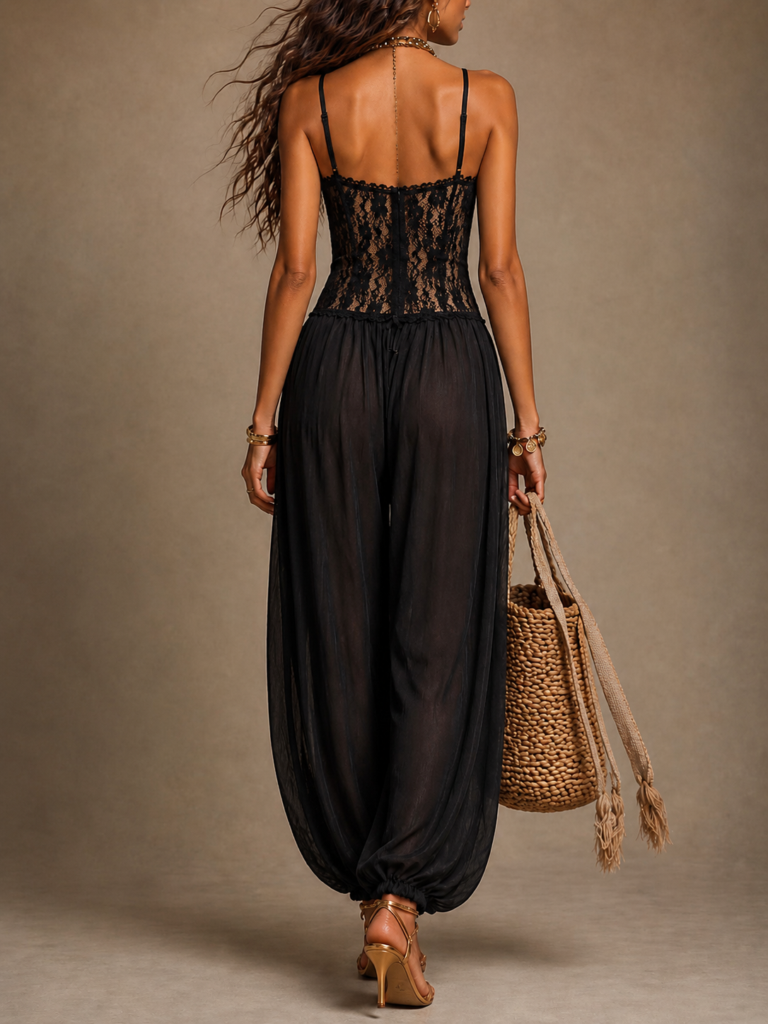 Fluid Lace Jumpsuit