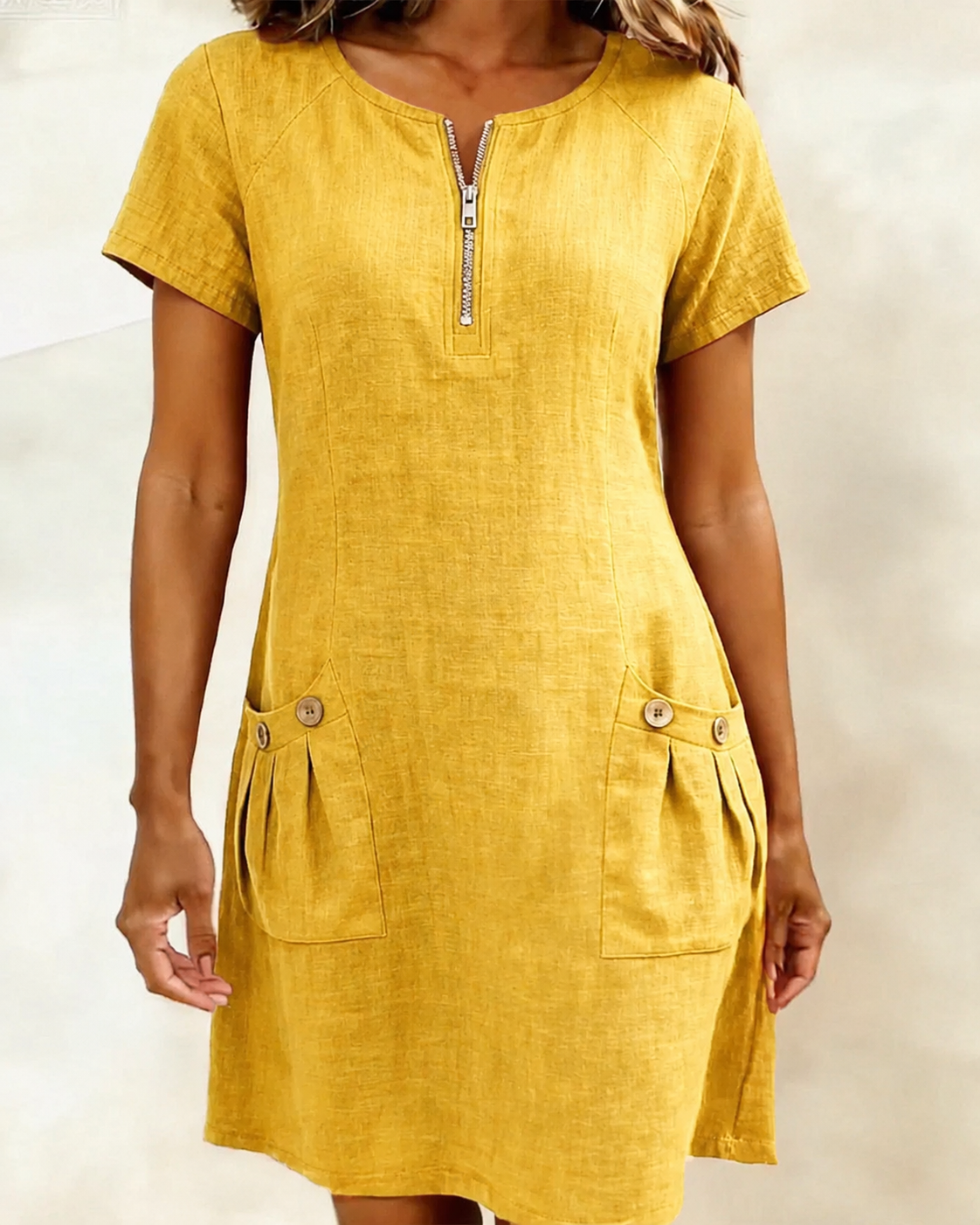 Lina Dress | Natural Elegance for Every Day