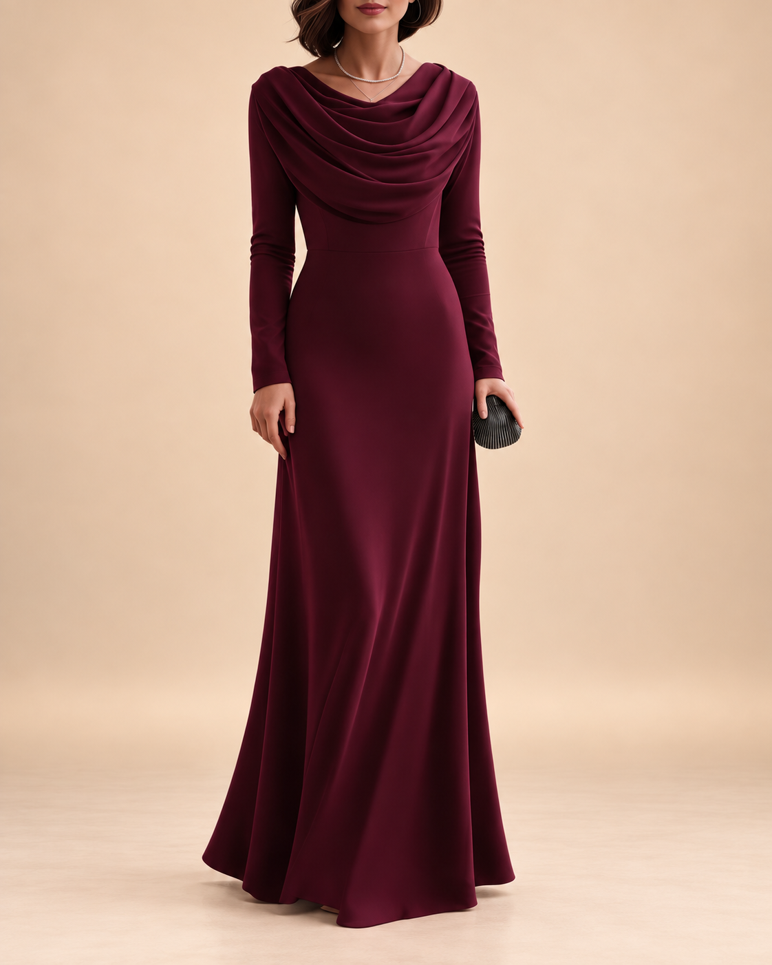 Celeste | Draped Maxi Dress