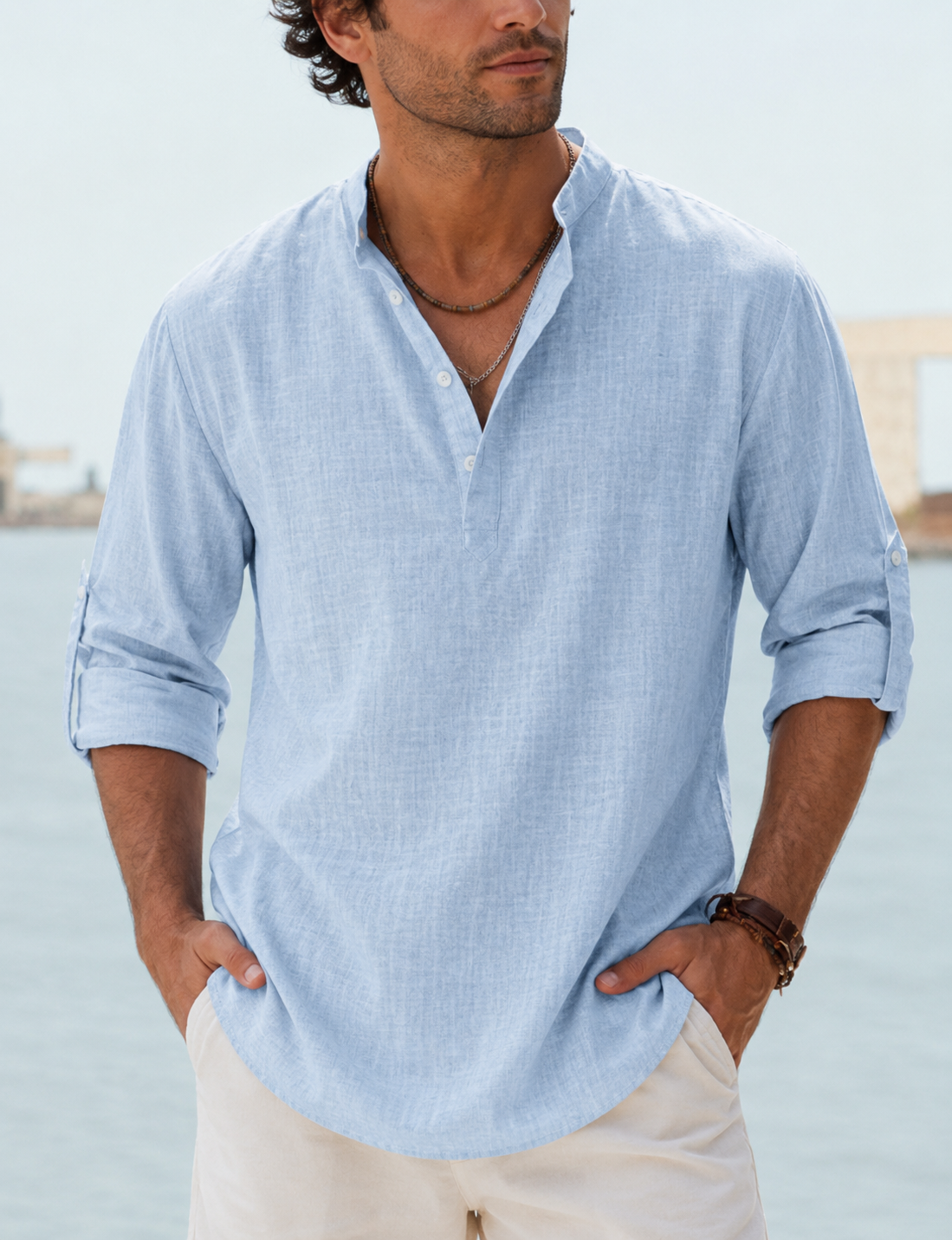 Linen Shirt with Optimal Breathability