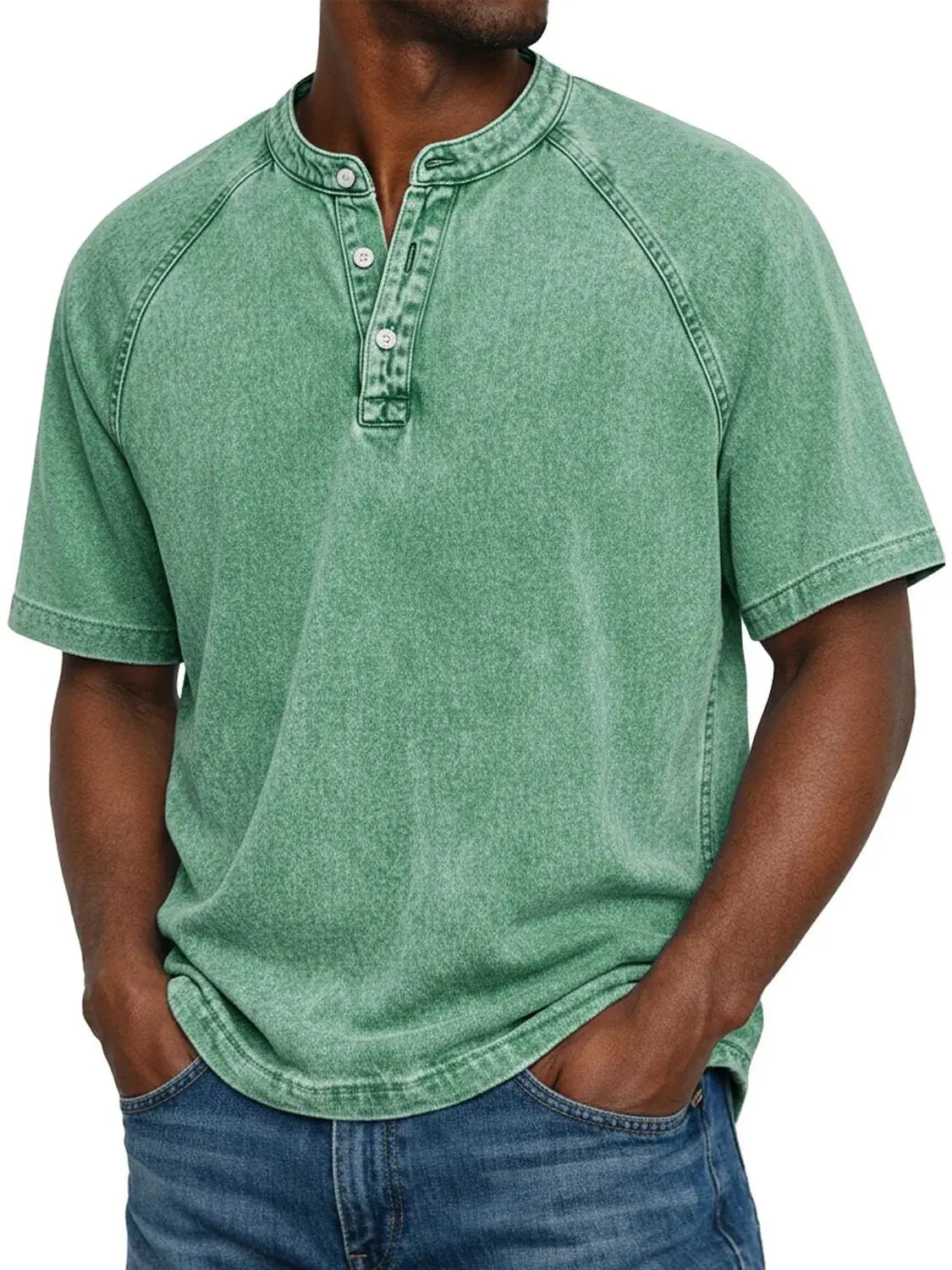 Vintage Button-Up Shirt for Men
