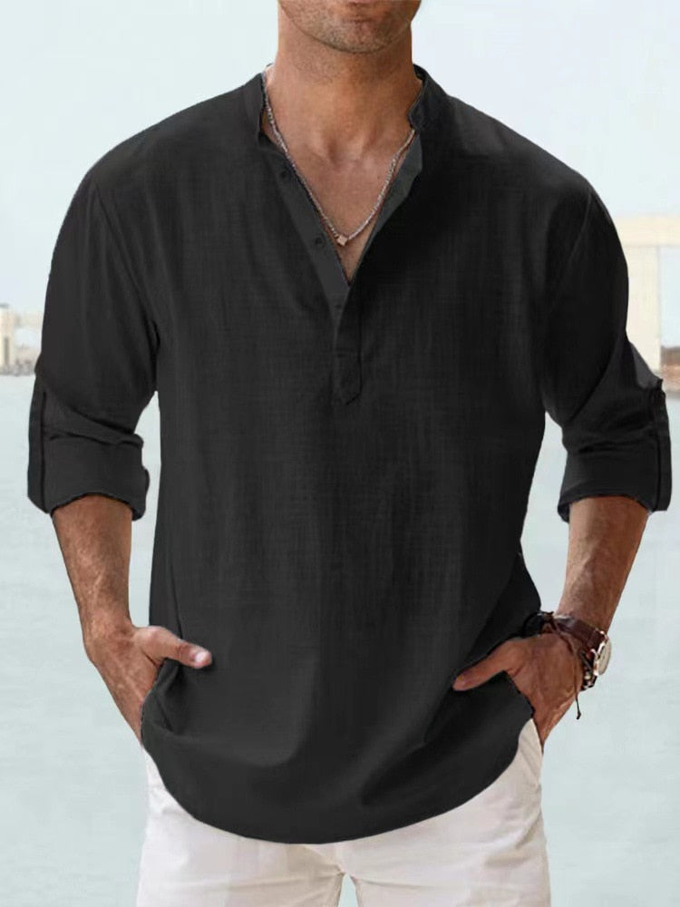 Linen Shirt with Optimal Breathability