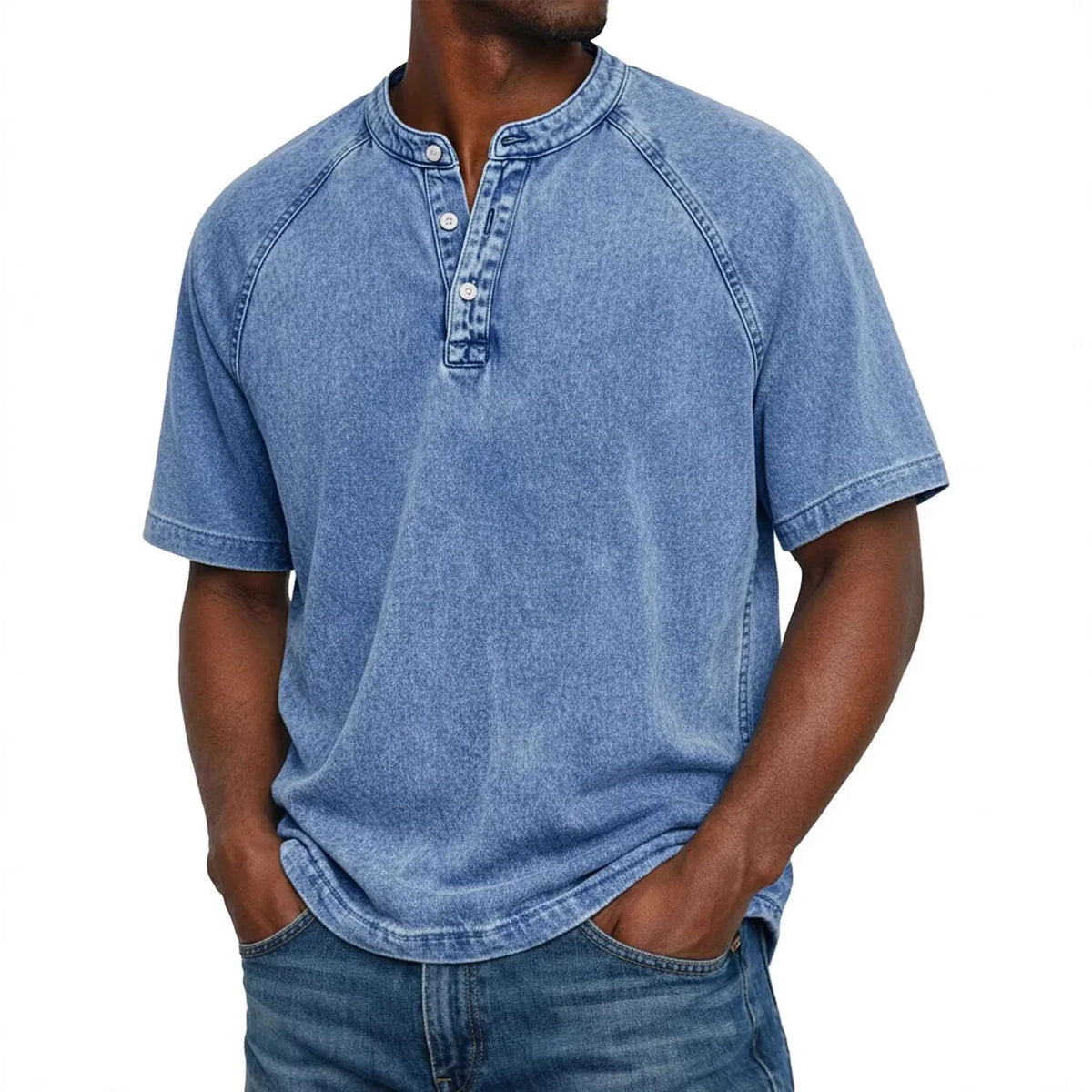Vintage Button-Up Shirt for Men