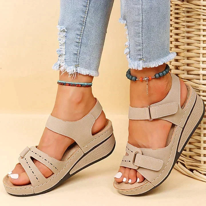 Coralie | Comfort Wedge Sandals with Cushioning