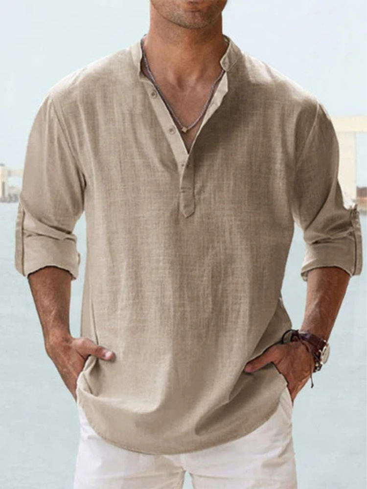 Linen Shirt with Optimal Breathability