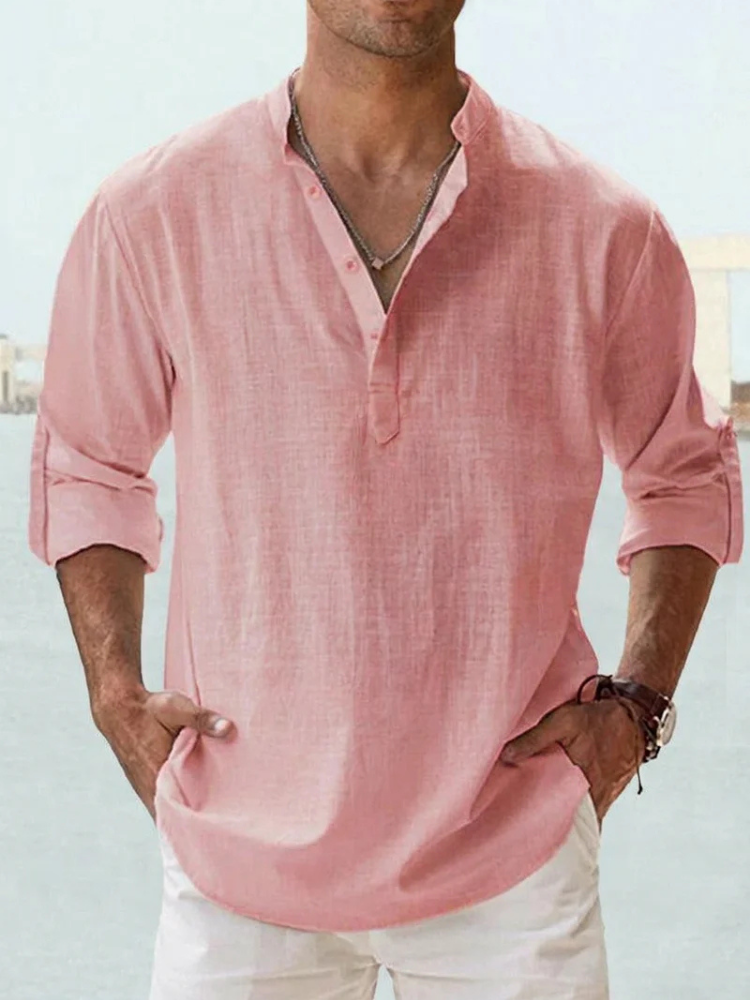 Linen Shirt with Optimal Breathability