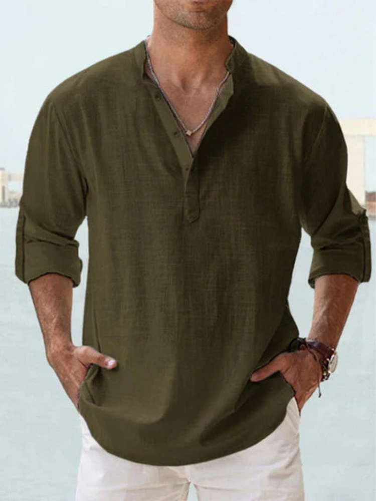 Linen Shirt with Optimal Breathability