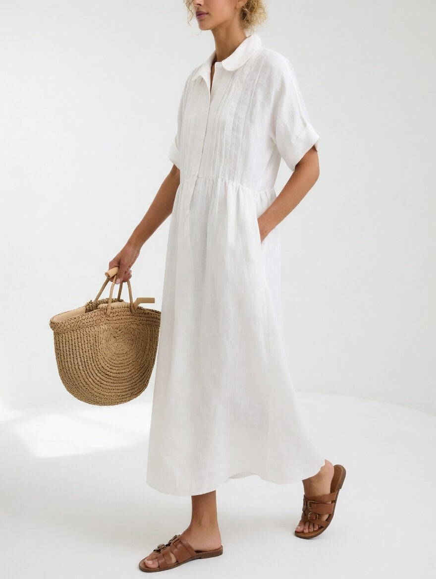 Lysandra™ - Relaxed Maxi Shirt Dress