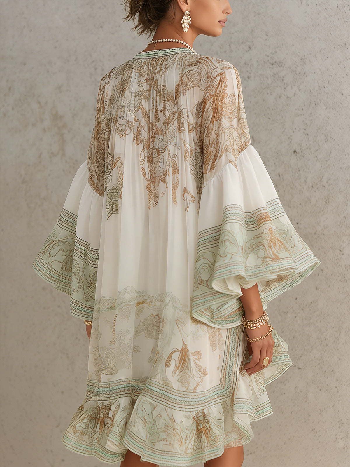 Rosalie | Ruffle Chiffon Mini Dress