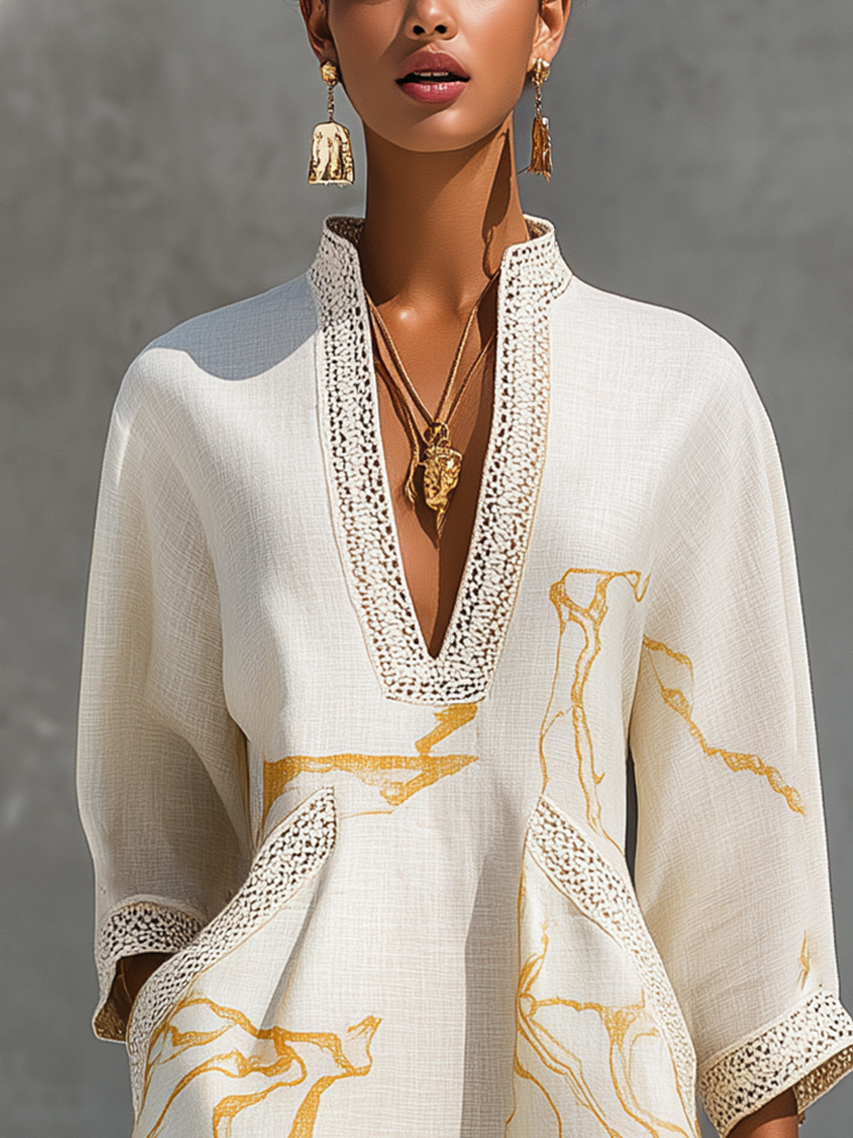 Aliénor | Ivory Lace Mini Dress