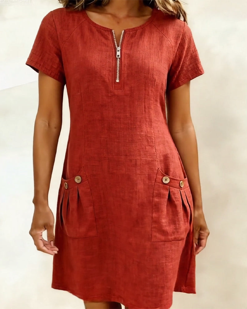 Lina Dress | Natural Elegance for Every Day