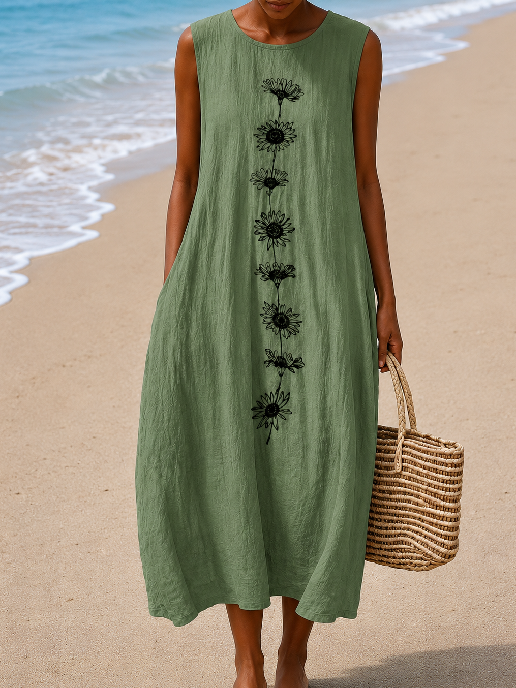 Sleeveless Midi Dress