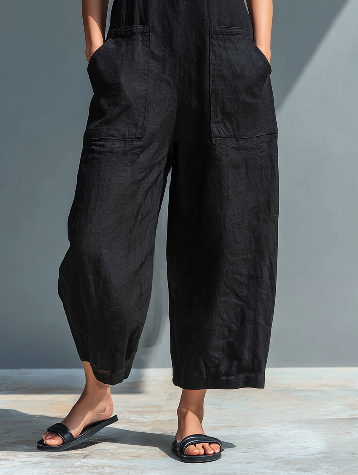 Arabella | Chic Sleeveless Linen-Blend Jumpsuit