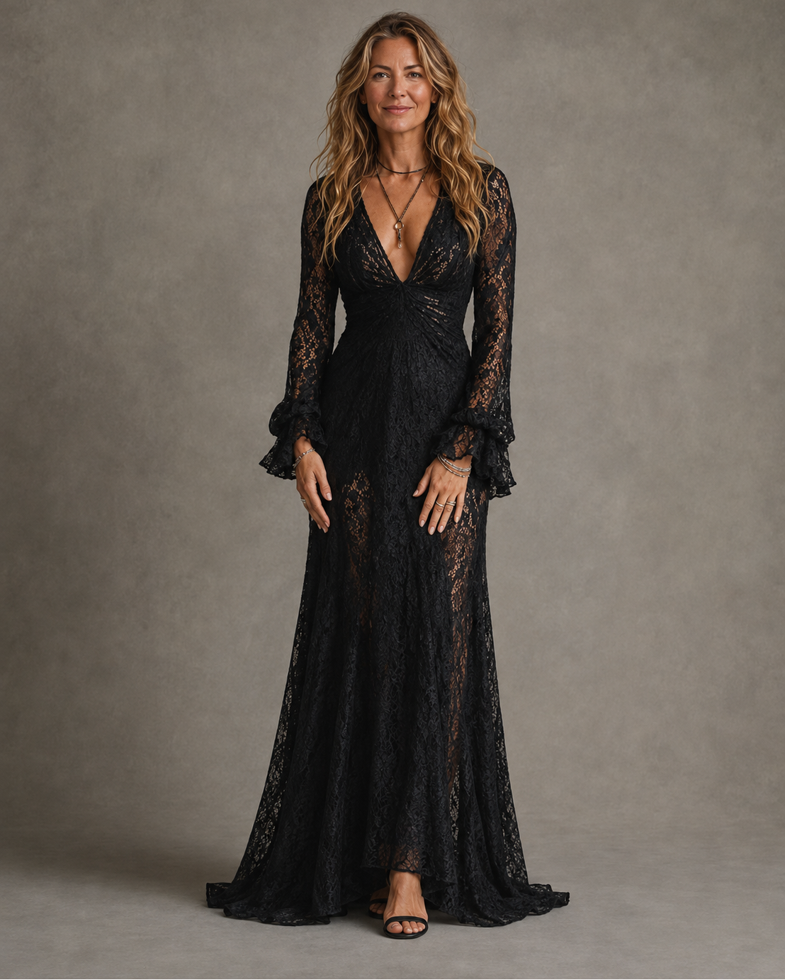 Charlotte | V-Neck Maxi Dress