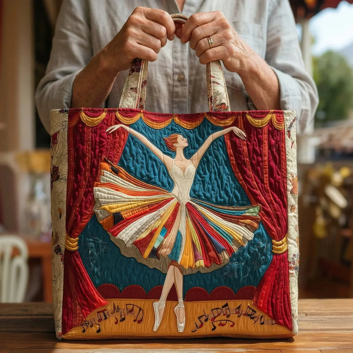 Elegant Quilted Tote Bag