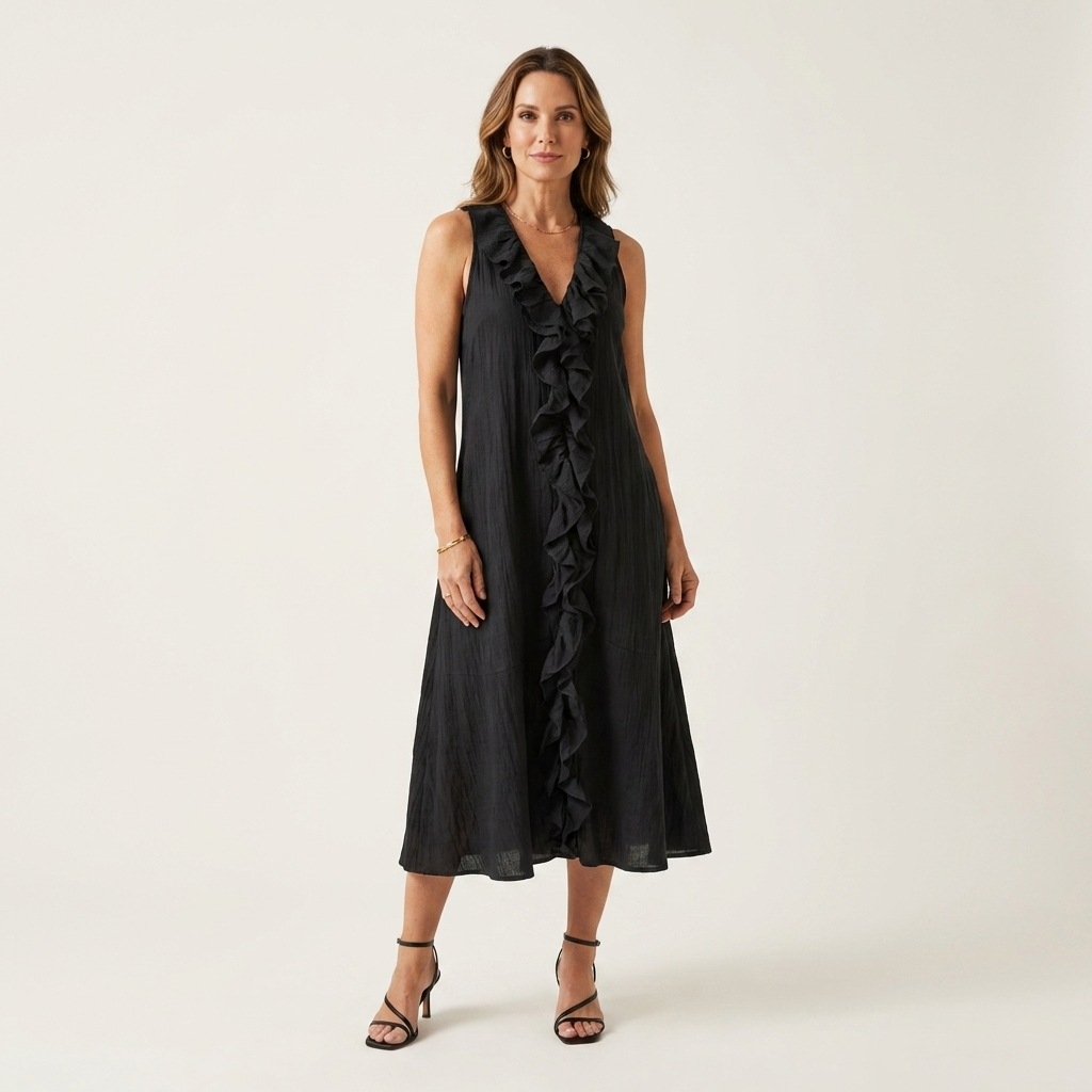 Maxi Linen Sleeveless Dress