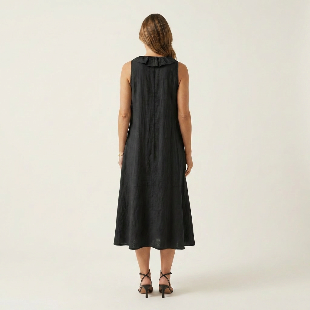 Maxi Linen Sleeveless Dress