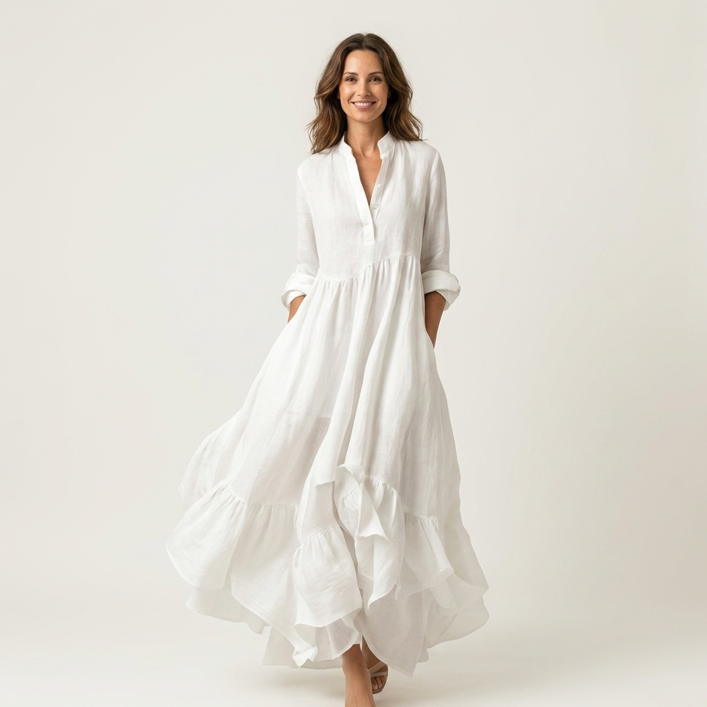 High Neck Maxi Dress