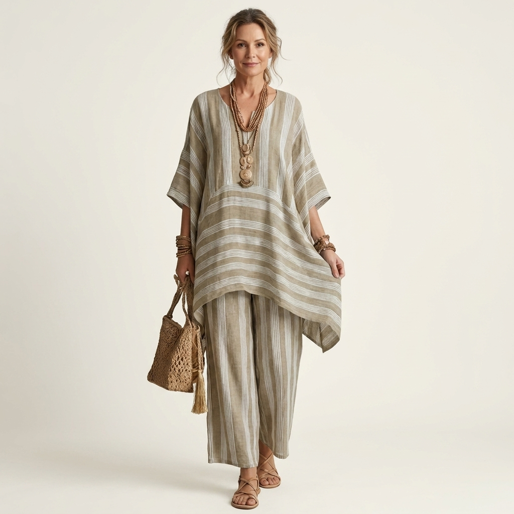 Two-Tone Cotton-Linen Set