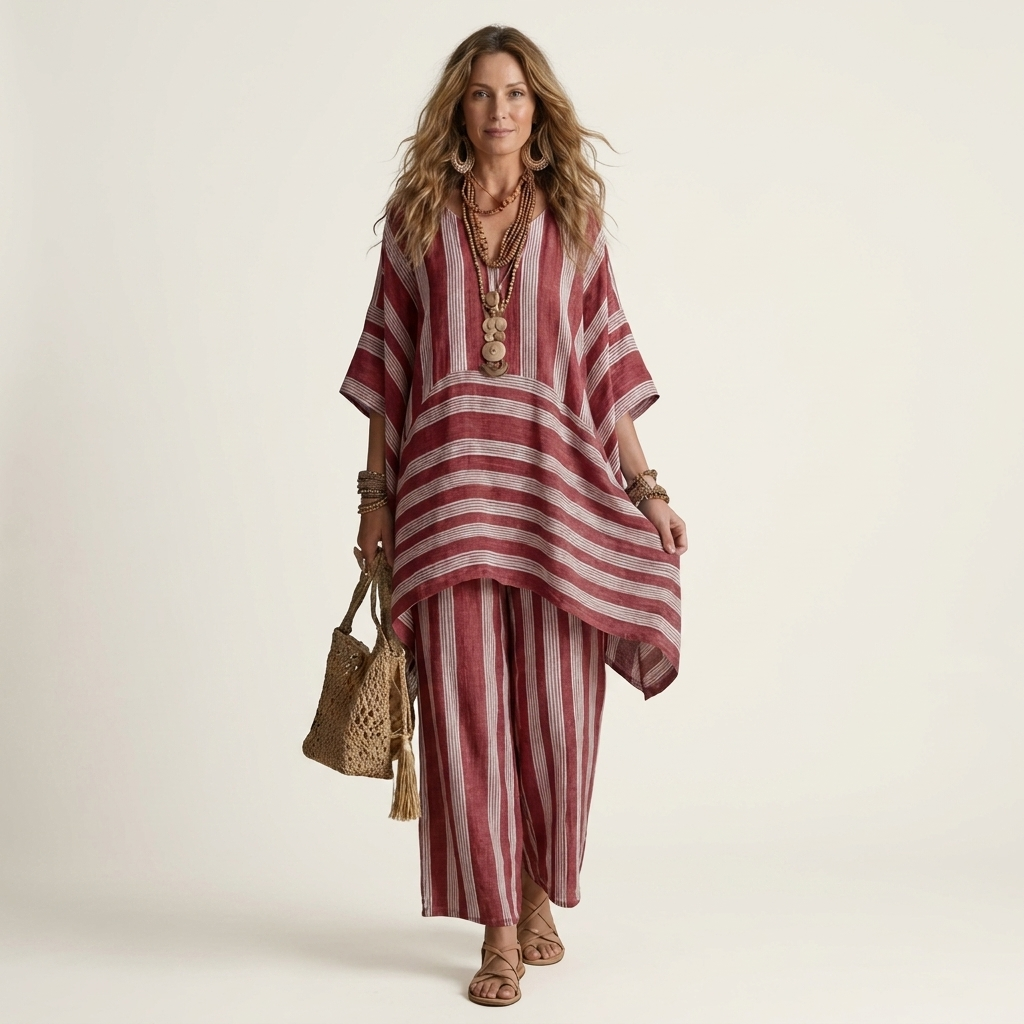 Two-Tone Cotton-Linen Set