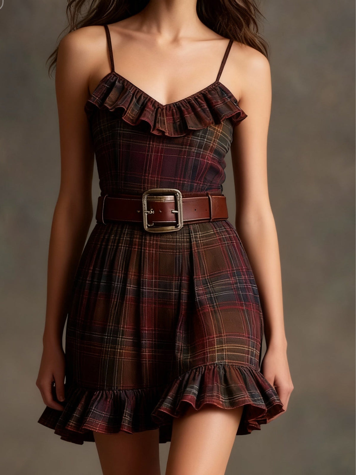 Marielle | Vintage Check Mini Dress