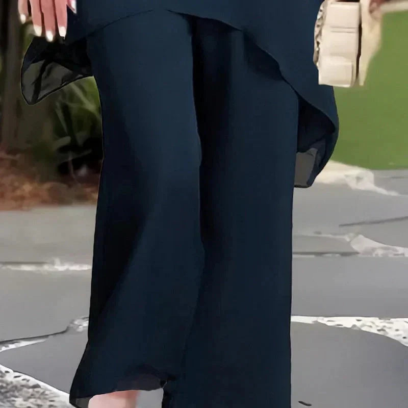 Elegant Asymmetrical Two-Piece Set