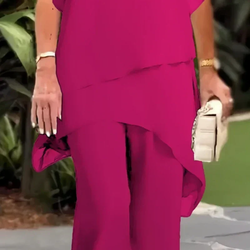 Elegant Asymmetrical Two-Piece Set