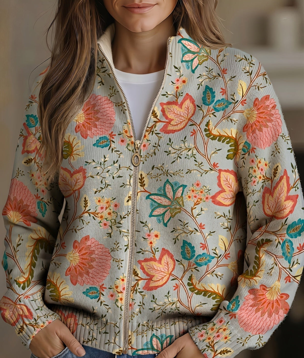 Xanthe | Vintage Floral Cardigan